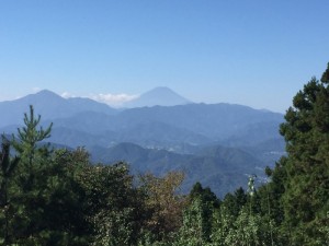 道中からの富士山